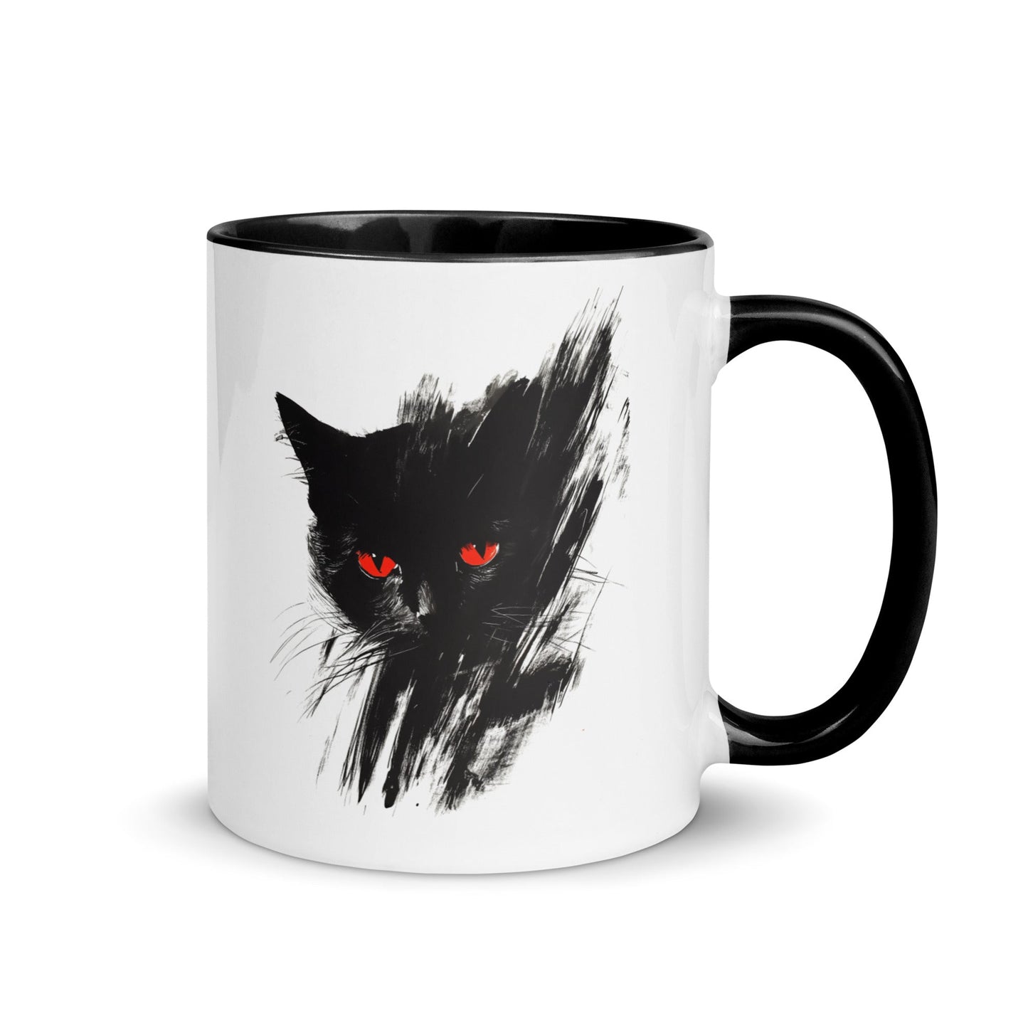 “Black Cat” 11 Ounce Two Tone Ceramic Mug