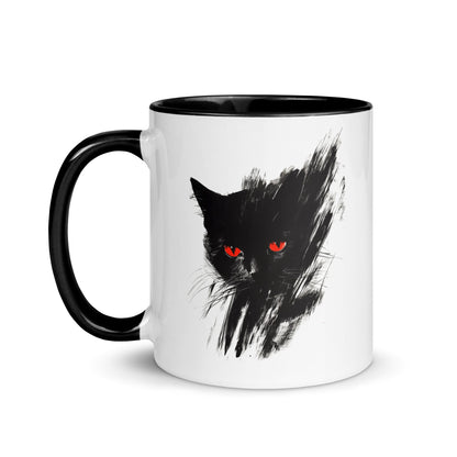 “Black Cat” 11 Ounce Two Tone Ceramic Mug