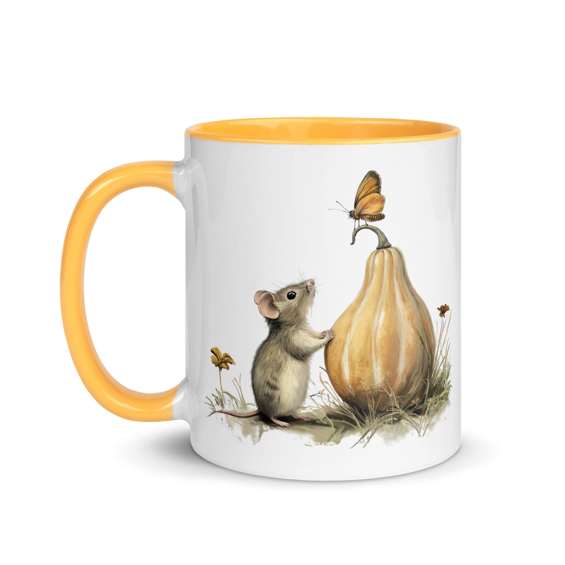 "Curious Mouse" 11 Ounce Two Tone Ceramic Mug