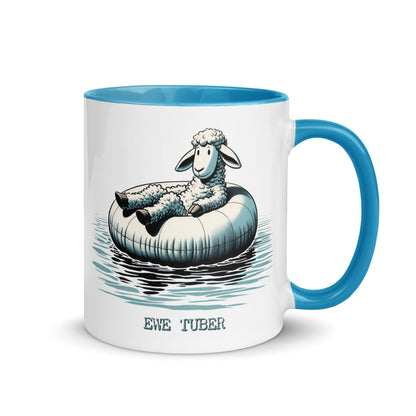 "Ewe Tuber" 11 Ounce Two Tone Ceramic Mug