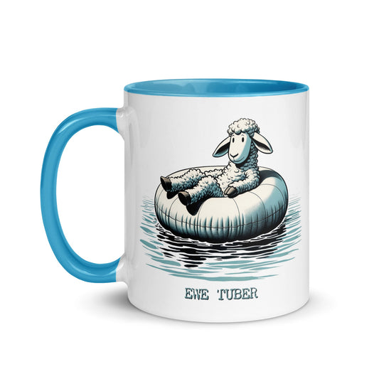 "Ewe Tuber" 11 Ounce Two Tone Ceramic Mug