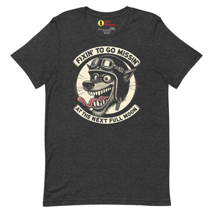 Fixin' To Go Missin' Werewolf Classic Fit Graphic Tee