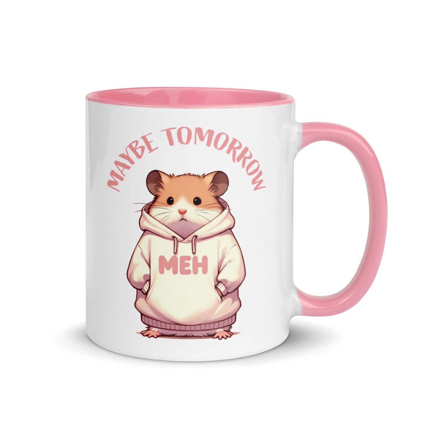 “Hamster Meh” 11 Ounce Two Tone Ceramic Mug