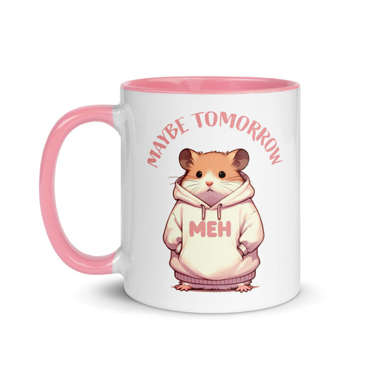 “Hamster Meh” 11 Ounce Two Tone Ceramic Mug