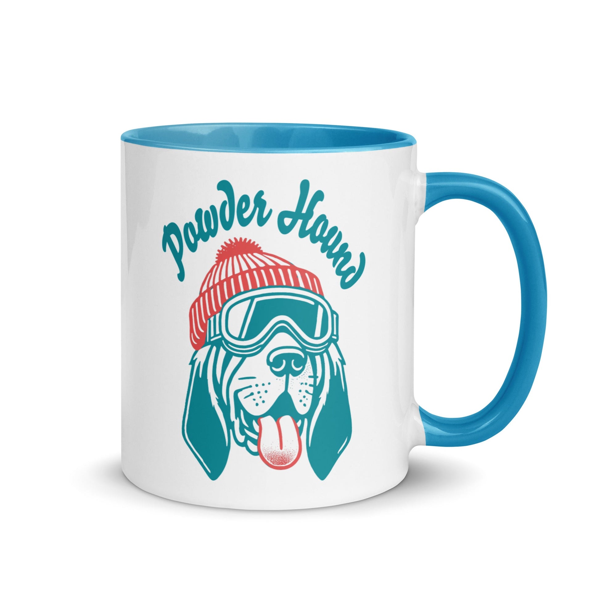 "Powder Hound" 11 Ounce Two Tone Ceramic Mug