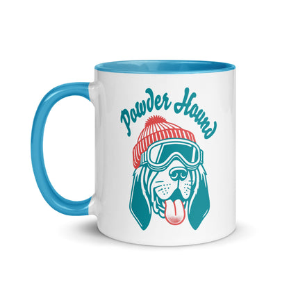 "Powder Hound" 11 Ounce Two Tone Ceramic Mug