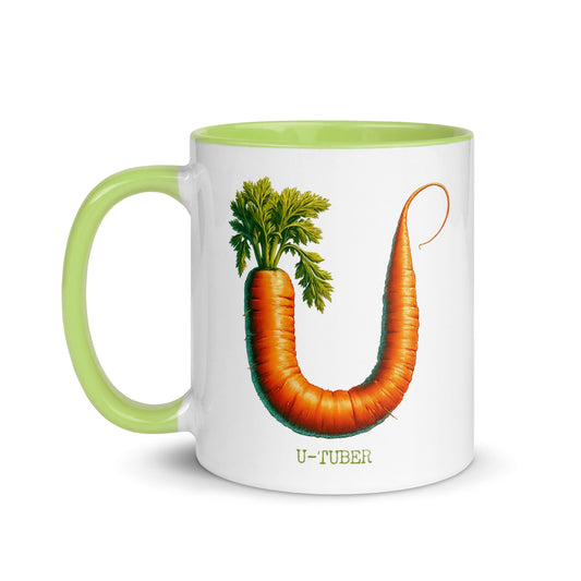 “U-Tuber” 11 Ounce Two Tone Ceramic Mug