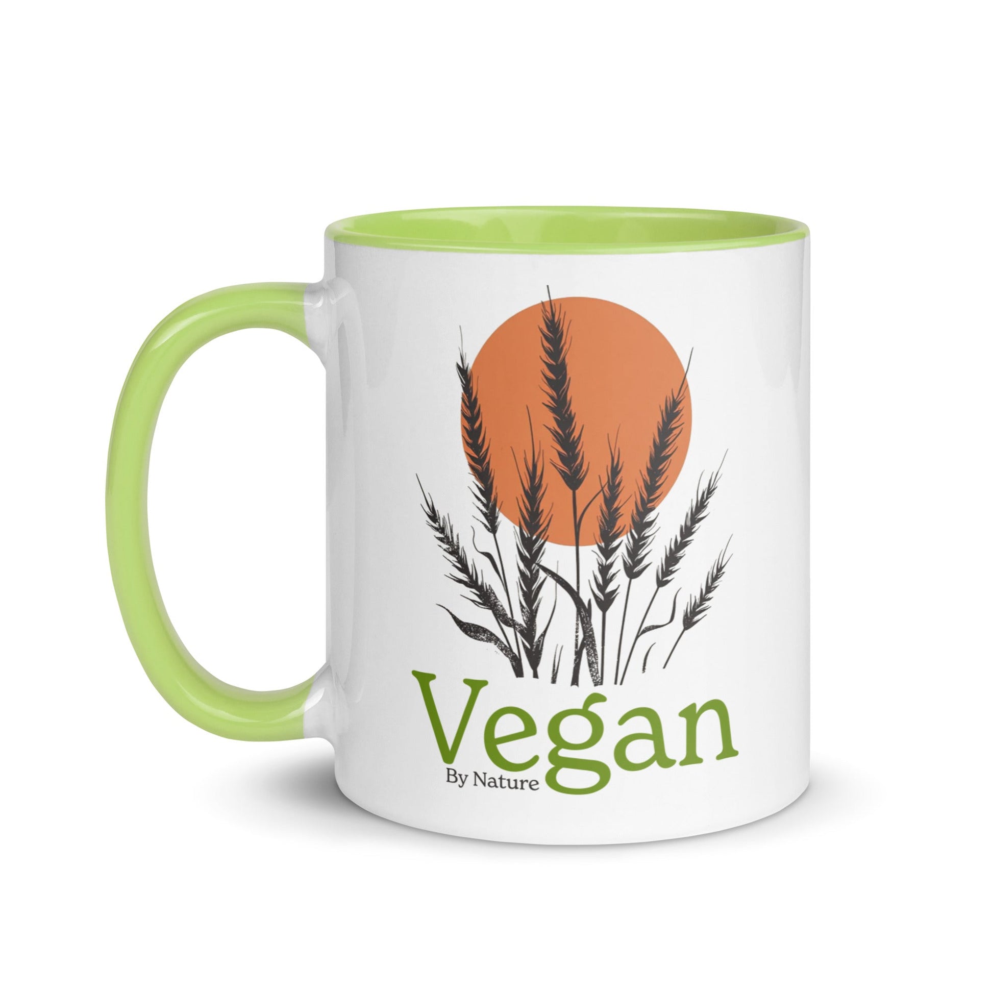 "Vegan By Nature" 11 Ounce Two Tone Ceramic Mug