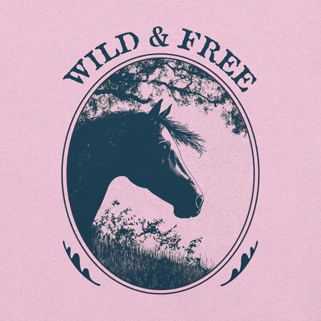 "Wild & Free" Loose Fit Boxy Tee