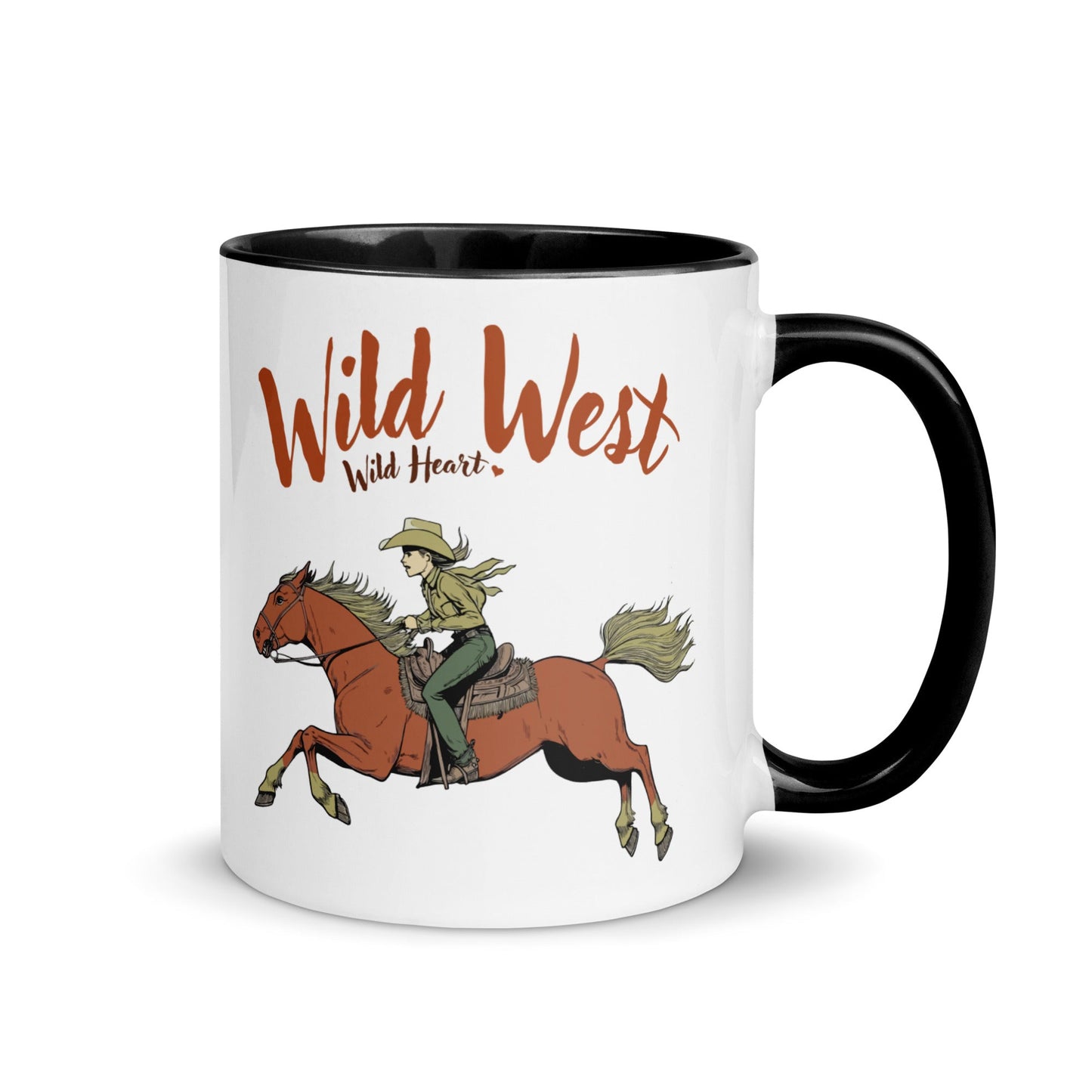 “Wild West Wild Heart” 11 Ounce Two Tone Ceramic Mug