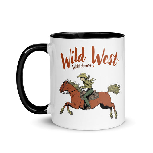 “Wild West Wild Heart” 11 Ounce Two Tone Ceramic Mug